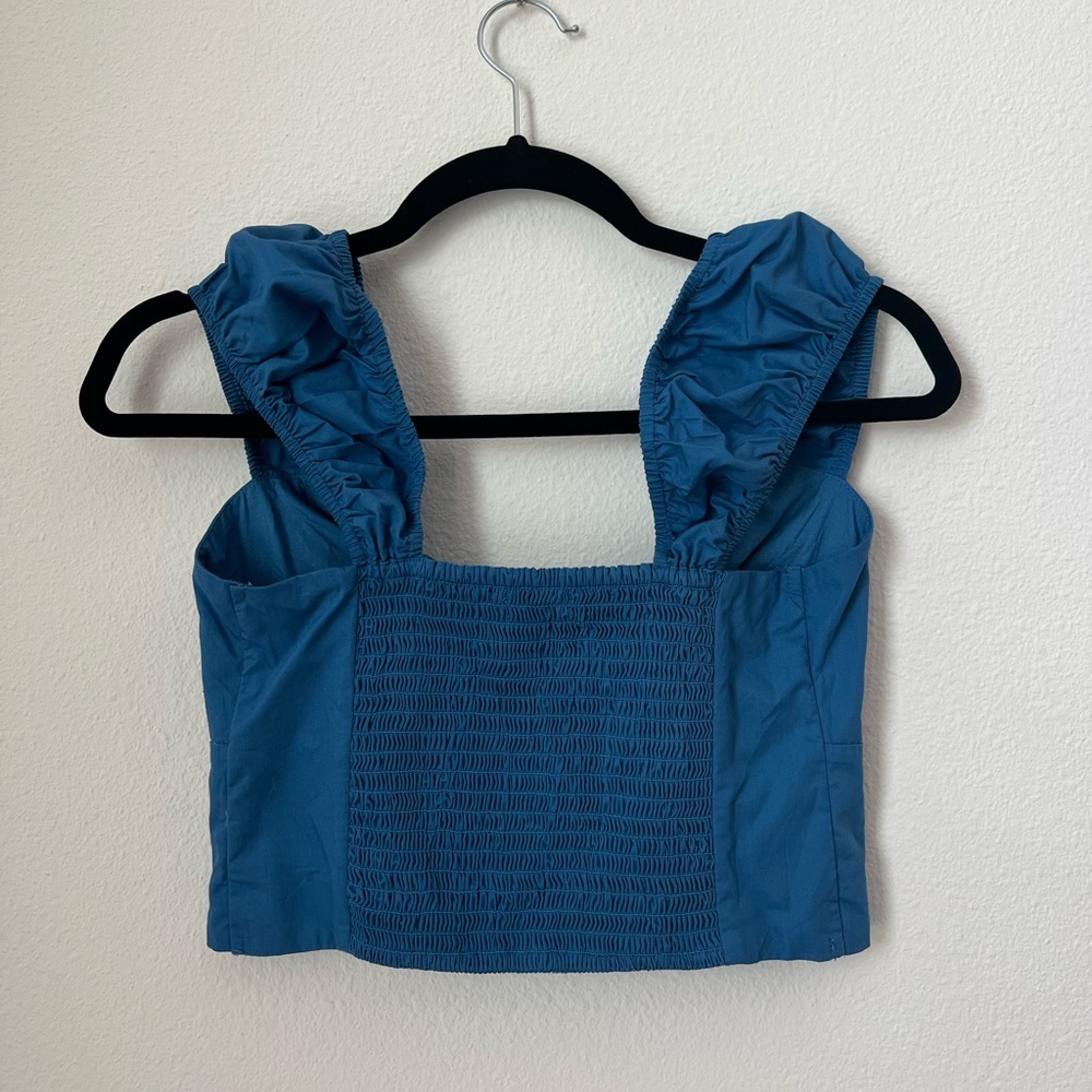 Abercrombie Cap Sleeve Poplin Top - Picture 2 of 2